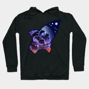 Black Astronauts Podcast Rocket Logo Hoodie